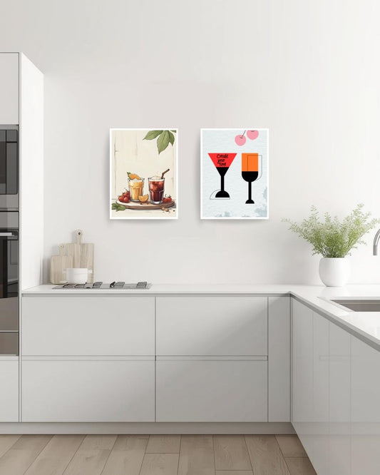 Modern artwork for modern kitchens. Wall art frames by wall and more