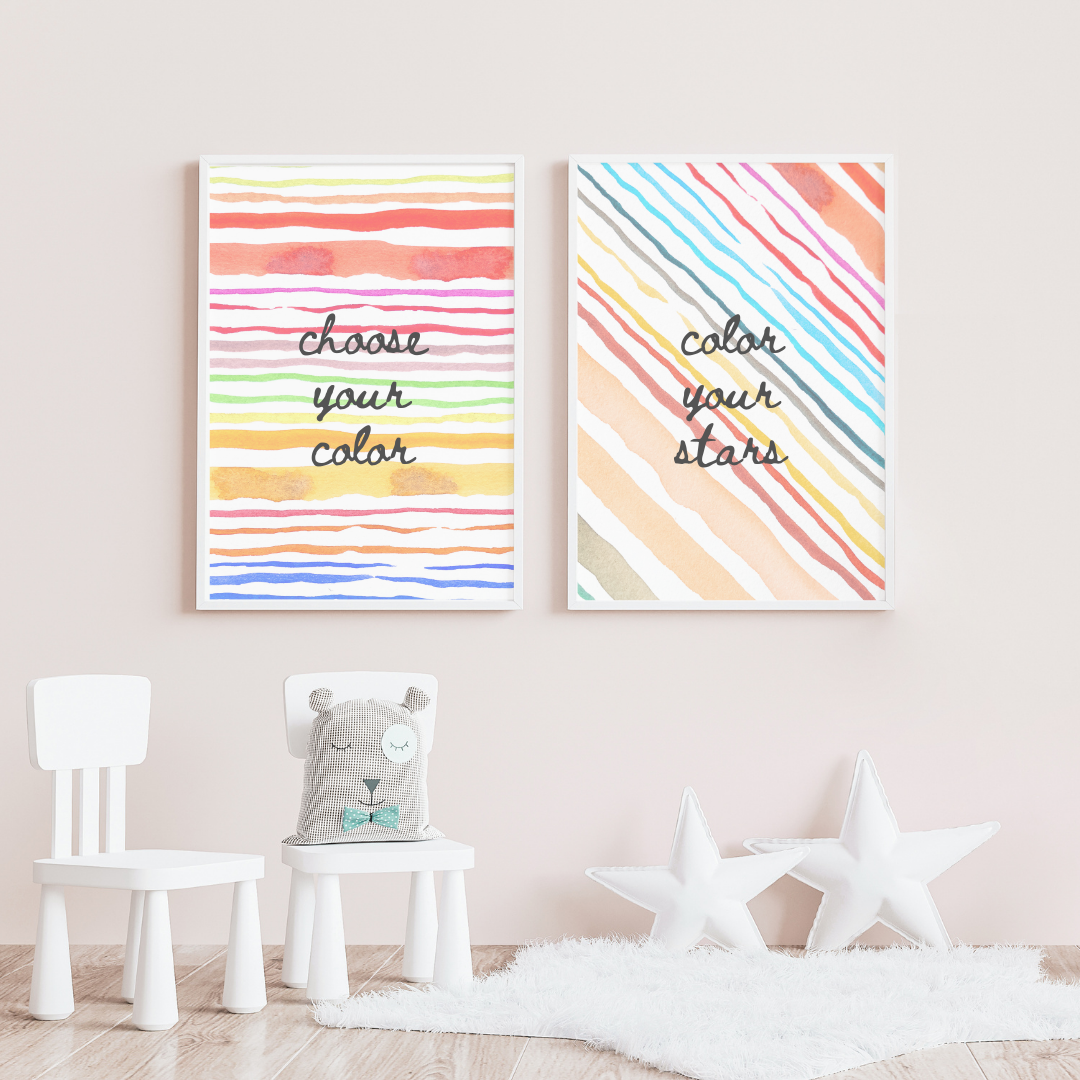 Color Your World, wall art frame by wall and more