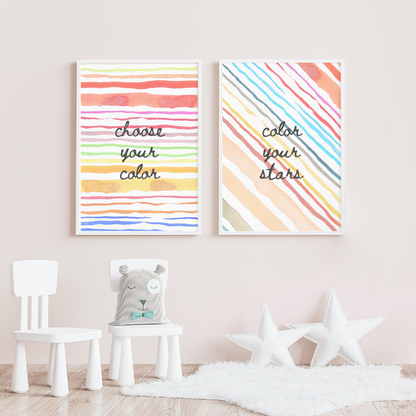 Color Your World, wall art frame by wall and more