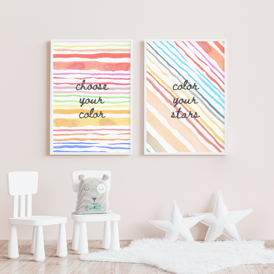 Color Your World, wall art frame by wall and more